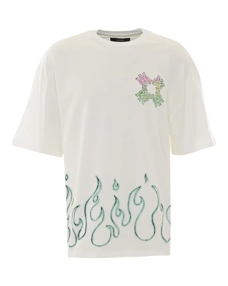Amiri MA Quad Flames T-Shirt - Weiß Weiß