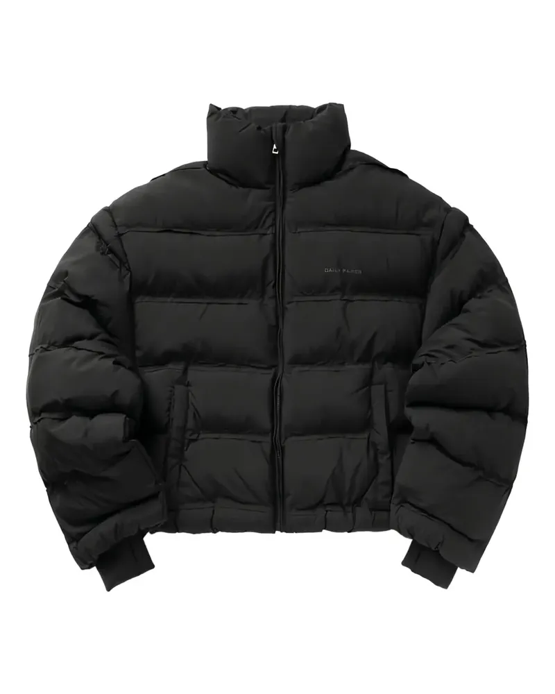 Daily Paper Gesteppte Cropped-Jacke - Schwarz Schwarz