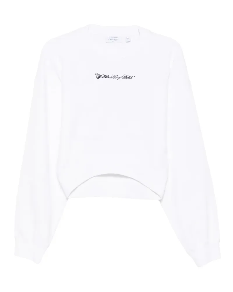 OFF-WHITE Arrows-motif cropped sweater - Grau Grau