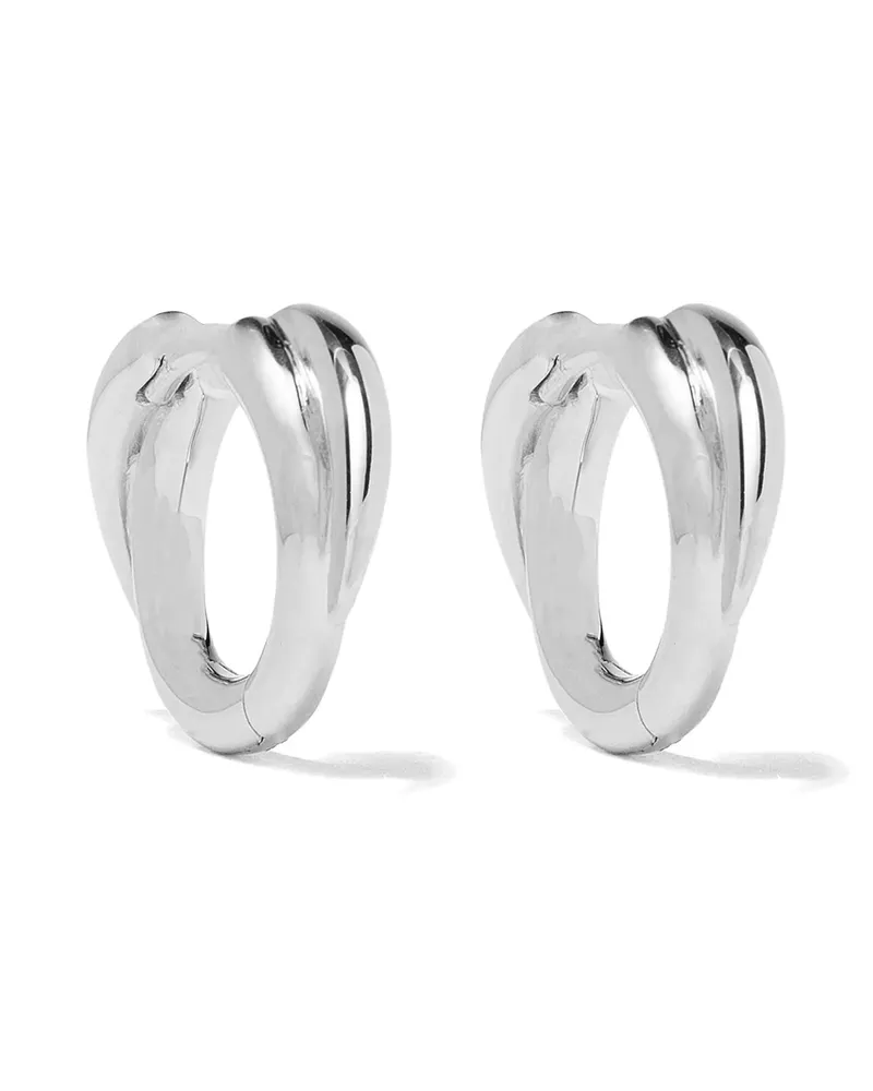 Shaun Leane Mini Creolen aus Gold - Silber Silber