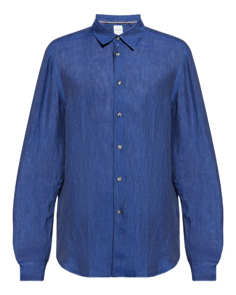 Paul Smith Hemd aus Leinen - Blau Blau