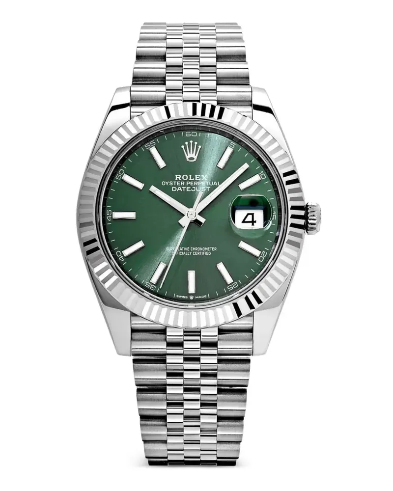 Rolex 2025 ungetragene Datejust Armbanduhr 41mm - Grün Grün