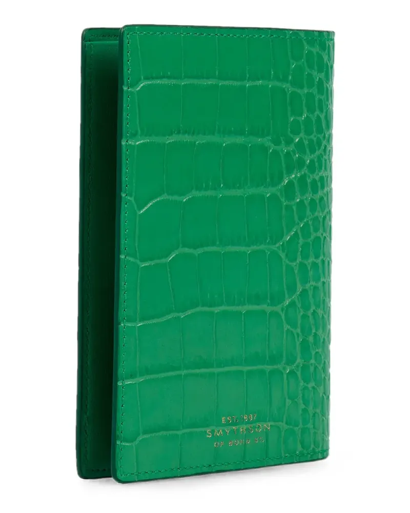 Smythson Pass-Etui aus Mara-Leder - Grün Grün