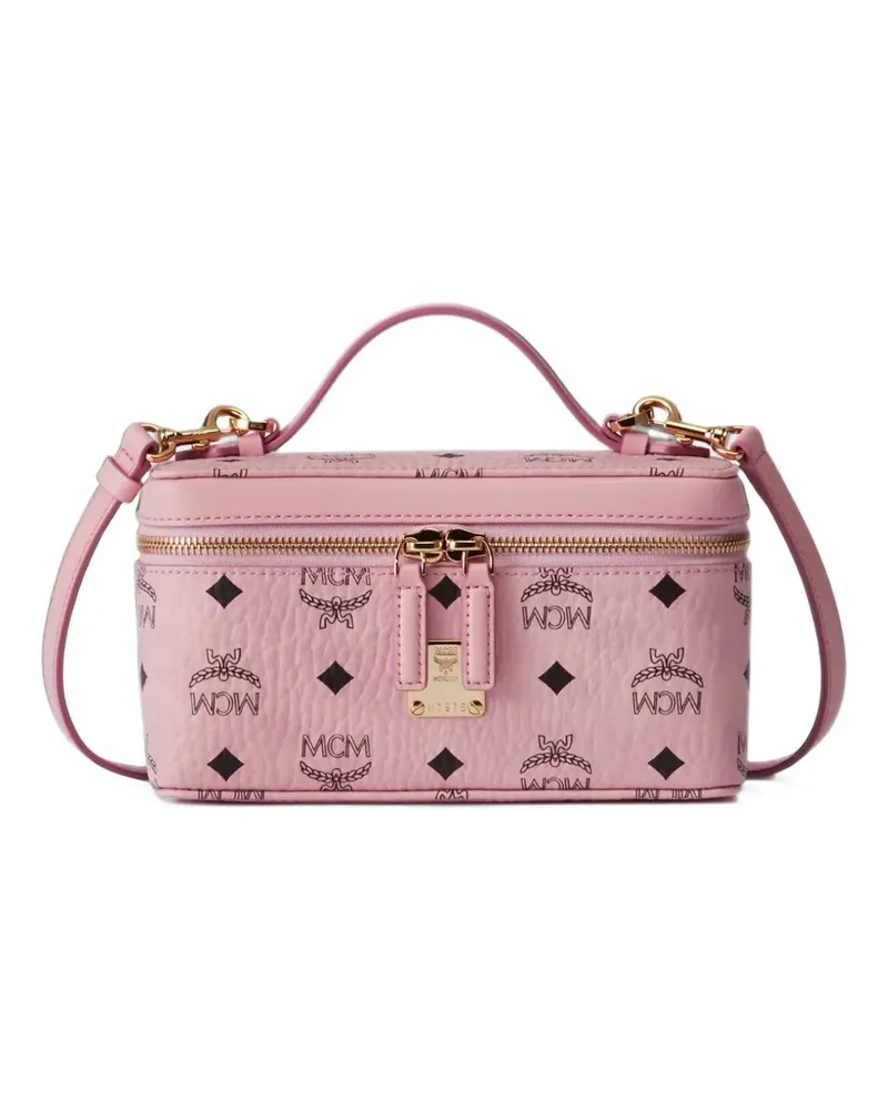 MCM Aren Visetos Kosmetiktasche - Rosa Rosa