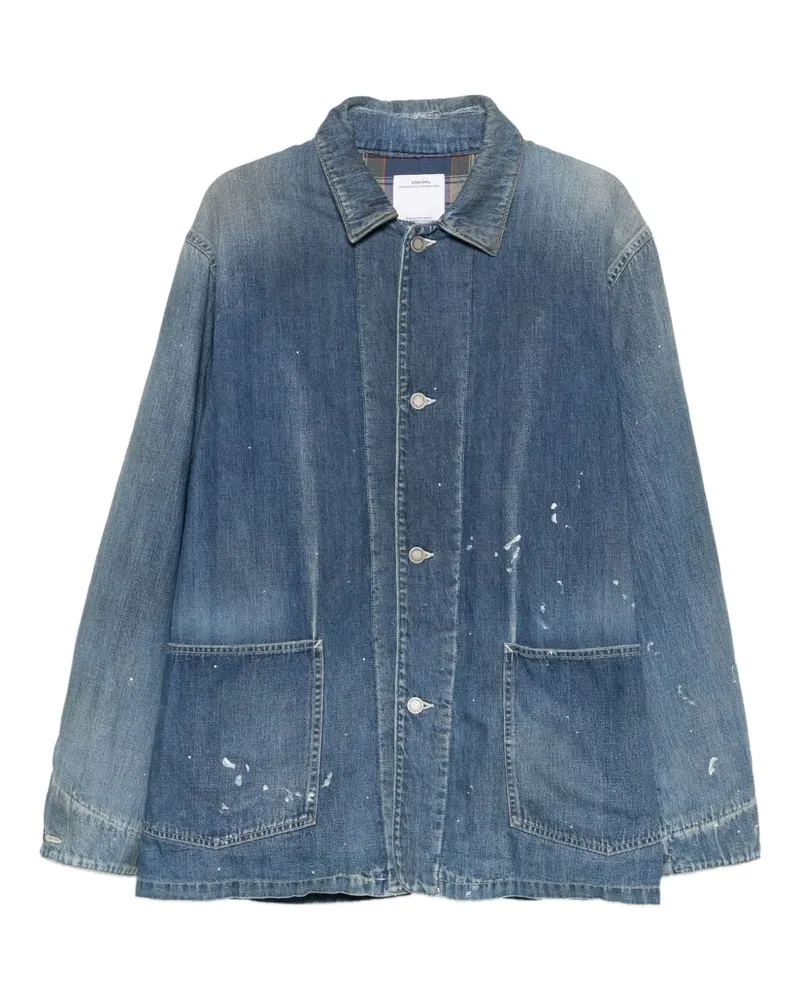 Visvim Jeansmantel mit aufgesetzter Tasche - Blau Blau