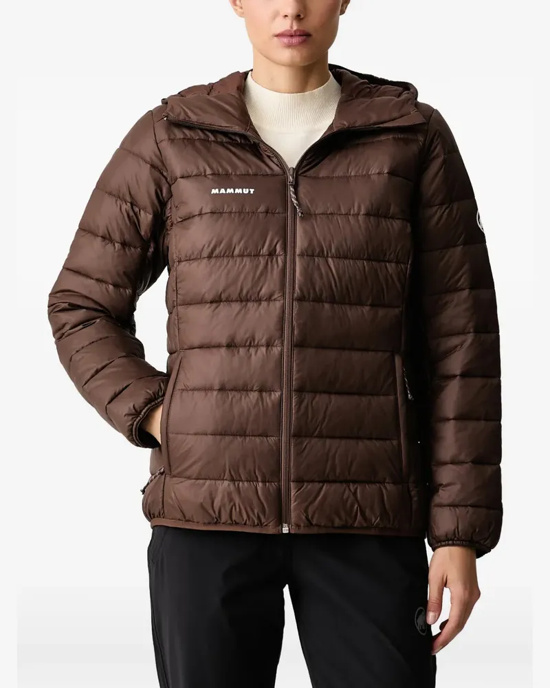 Mammut Crag quilted hooded performance jacket - Braun Braun