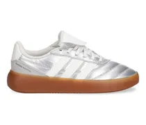 Wattierte Barreda Mundial Sneakers mit Streifen - Silber