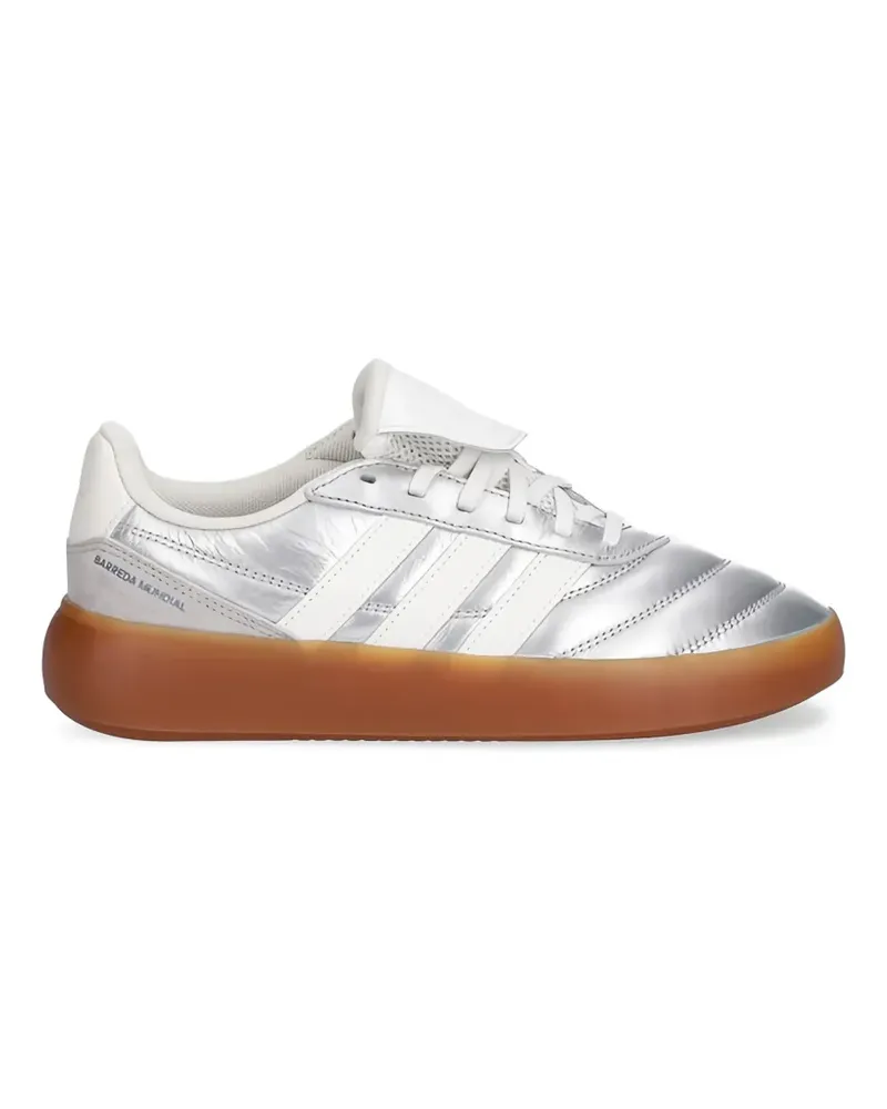 adidas Barreda Mundial three-stripes padded sneakers - Silber Silber