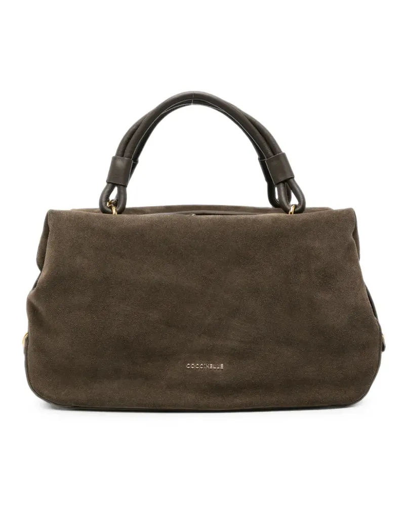 Coccinelle suede-finish leather tote bag - Braun Braun