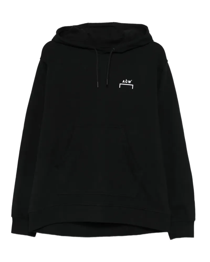 ACW* logo-print hoodie - Schwarz Schwarz