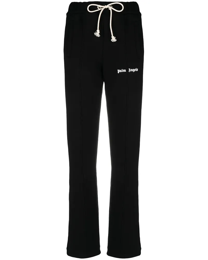 Palm Angels Jogginghose mit Logo-Print - Schwarz Schwarz