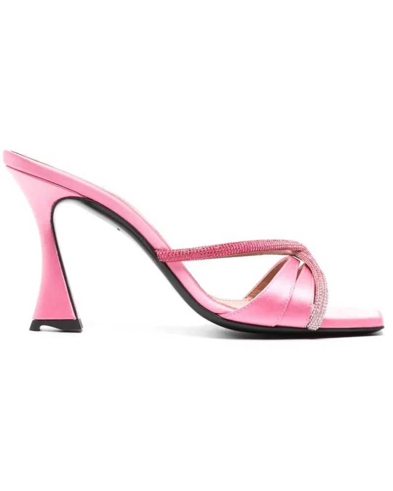 D’Accori Lust Mules mit Strass - Rosa Rosa