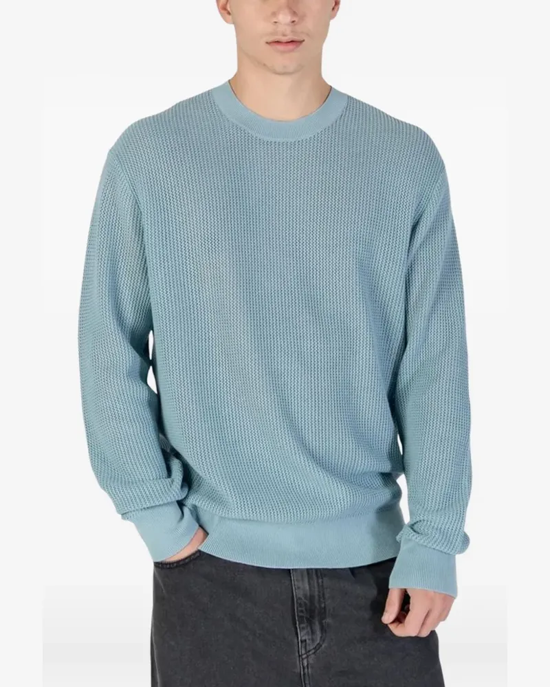 Calvin Klein waffle-knit sweater - Blau Blau