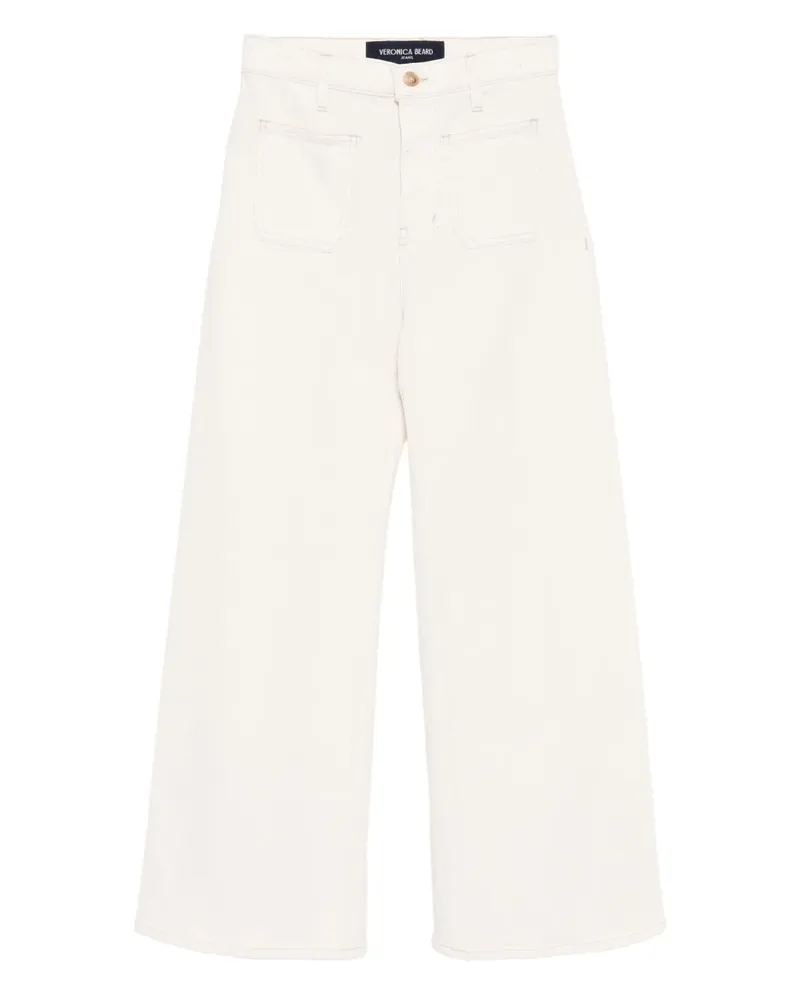 Veronica Beard Grant Cropped-Jeans - Nude Nude