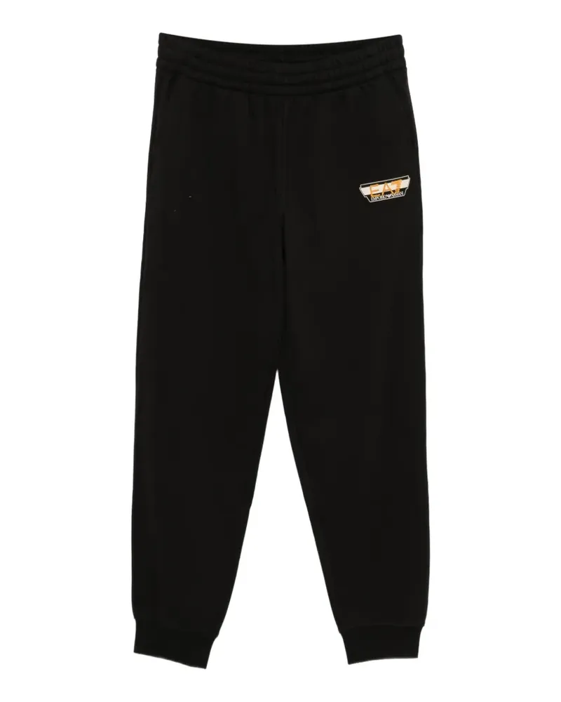 EA7 Jogginghose mit Logo-Patch - Schwarz Schwarz