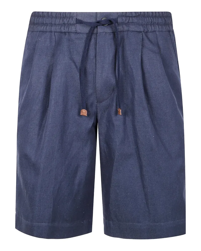 Incotex Shorts mit Kordelzug - Blau Blau