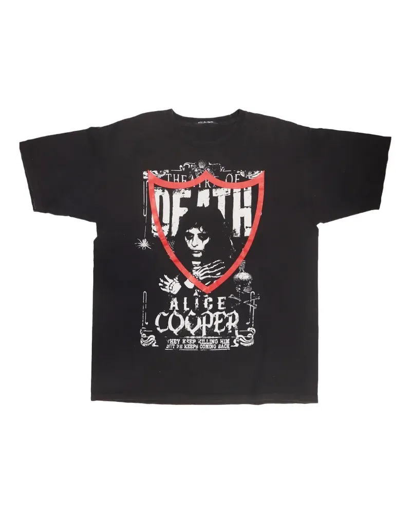 HTC Hollywood Trading Company T-Shirt mit grafischem Print - Schwarz Schwarz