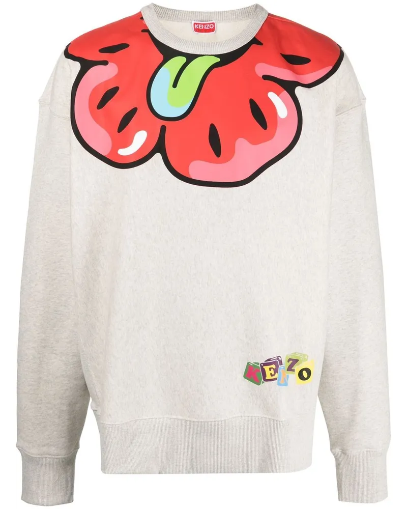 Kenzo Sweatshirt mit Boke Flower-Print - Grau Grau
