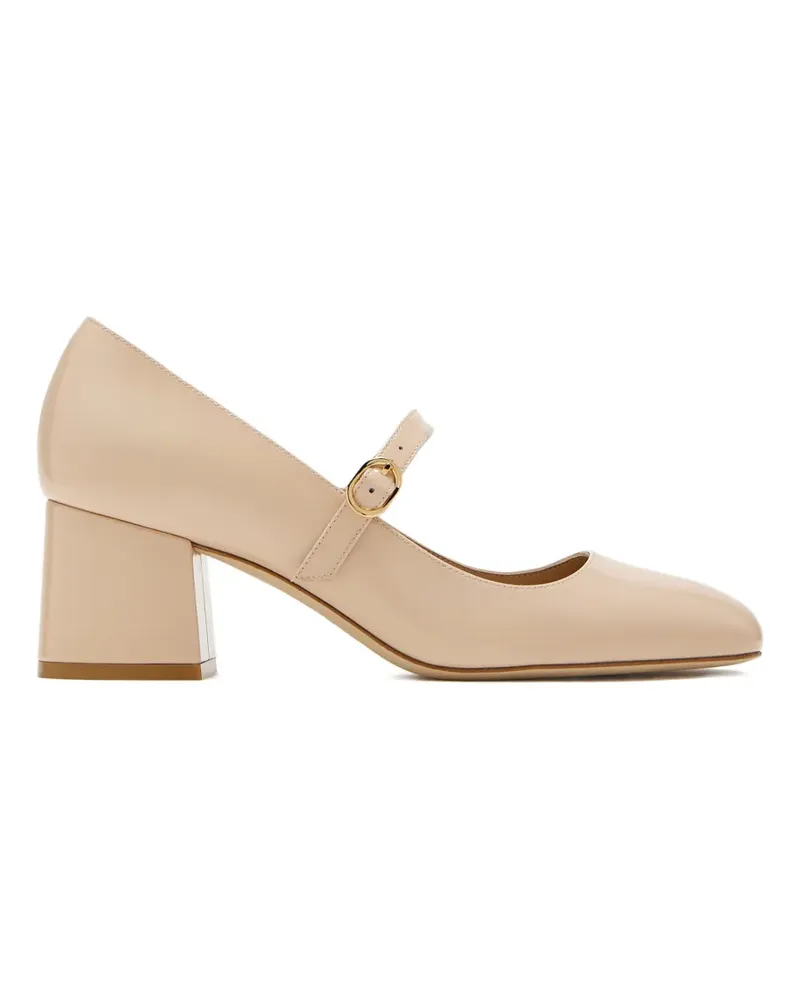 Stuart Weitzman Stuart MJ buckle strap pumps - Nude Nude