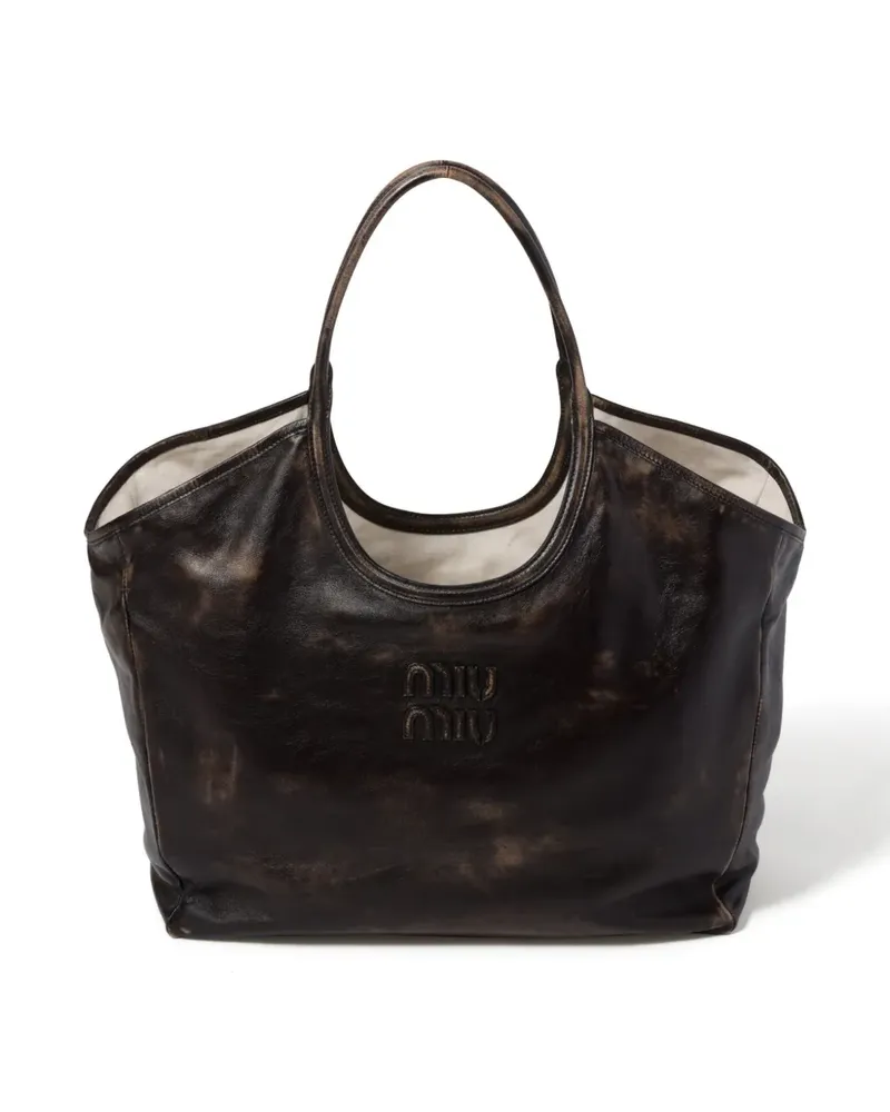 Miu Miu Handtasche aus Leder - Schwarz Schwarz