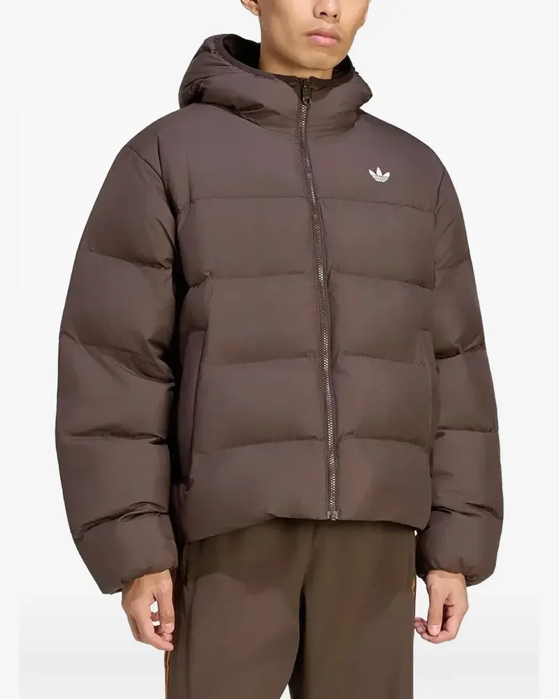 adidas hooded Regen jacket - Braun Braun