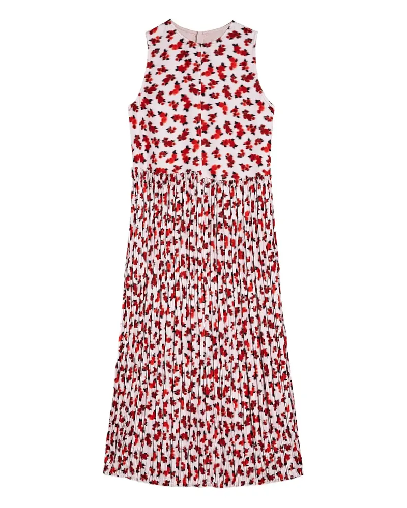 Jil Sander Midikleid mit Blumen-Print - Rosa Rosa