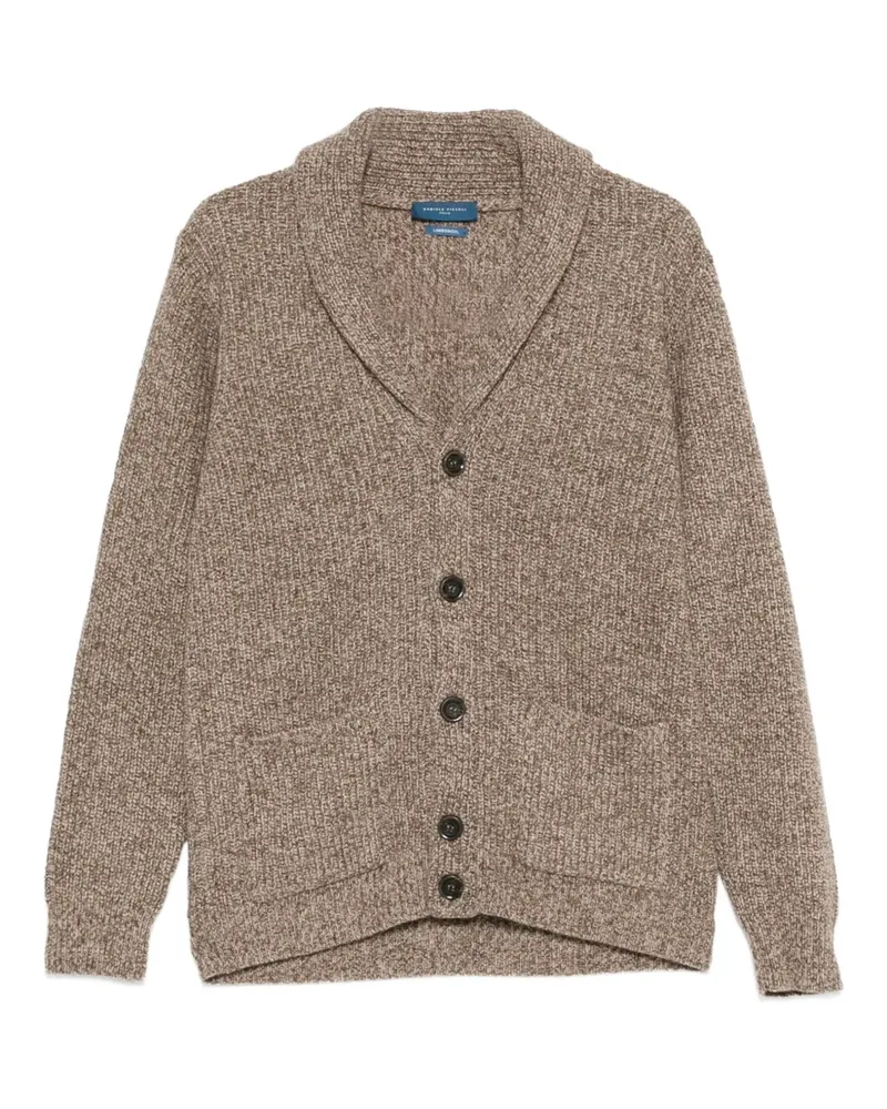 Daniele Fiesoli buttoned shawl-collar cardigan - Braun Braun