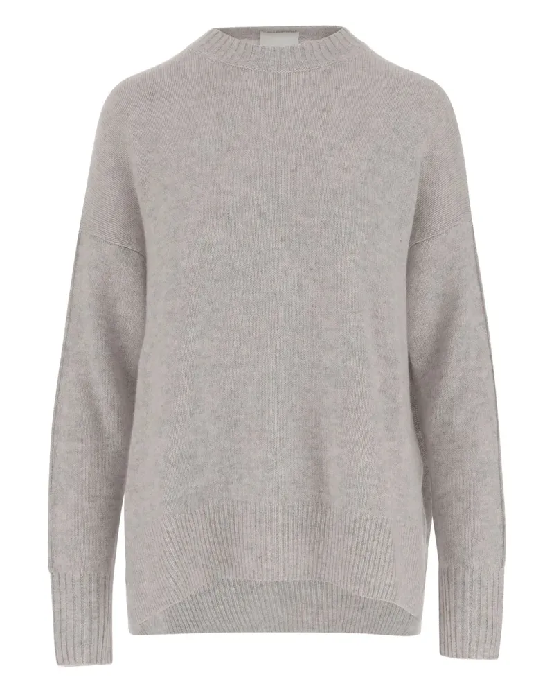 ALLUDE Kaschmirpullover mit rundem Ausschnitt - Grau Grau