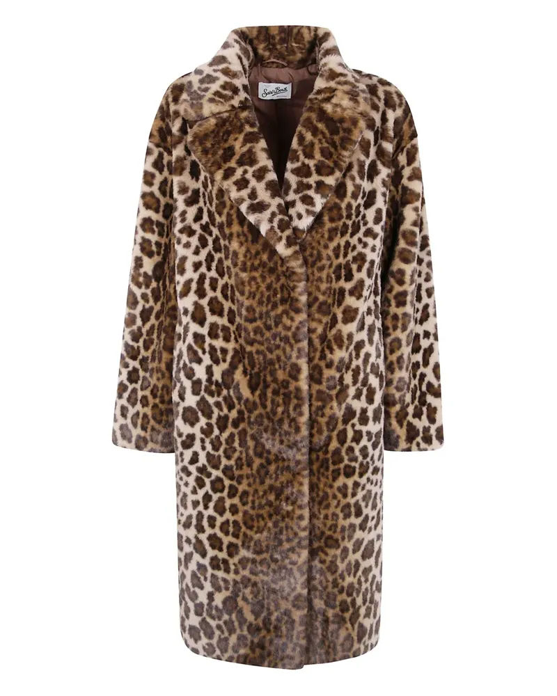 MC2 Saint Barth leopard-print coat - Braun Braun