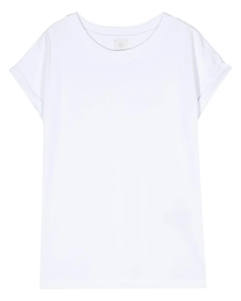 Eleventy T-Shirt mit Rundhalsausschnitt - Weiß Weiß