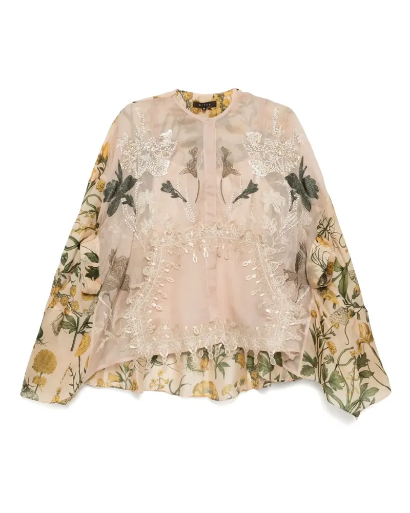 Biyan Bluse mit Stickerei - Gelb Gelb