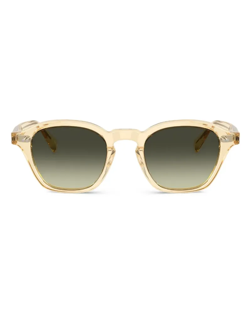 Oliver Peoples Hellbraune Sonnenbrille Braun