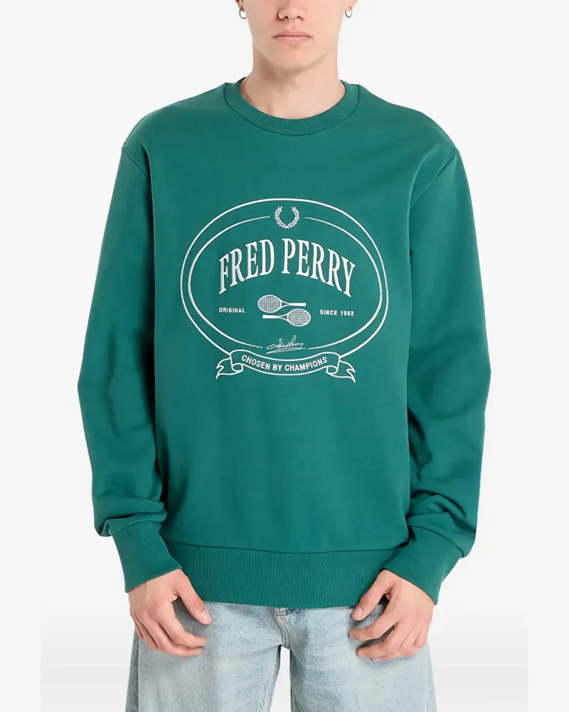 Fred Perry graphic crew-neck sweatshirt - Grün Grün