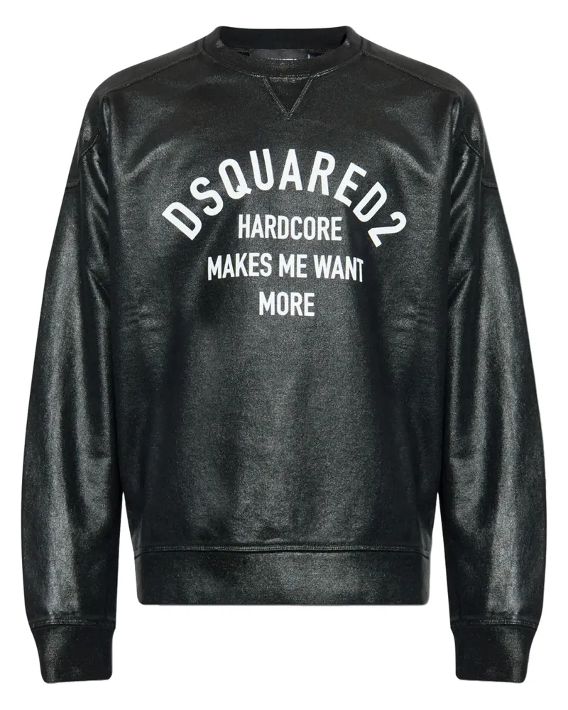 Dsquared2 Sweatshirt mit Logo-Print - Schwarz Schwarz