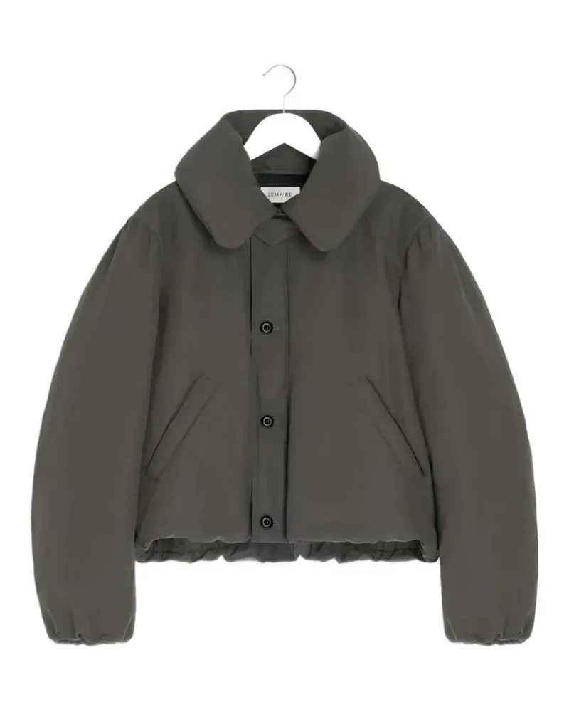 Christophe Lemaire Steppjacke mit Bubble-Kragen - Grau Grau