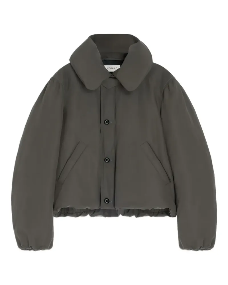 Christophe Lemaire Steppjacke mit Bubble-Kragen - Grau Grau