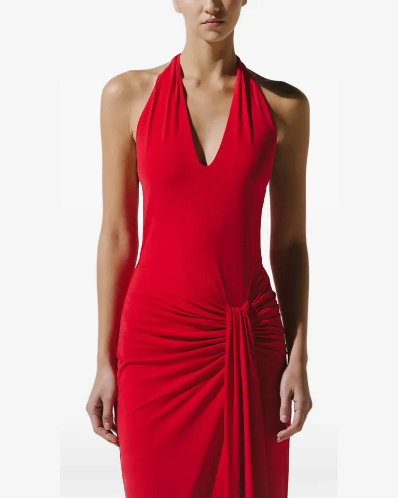 Baobab Collection Gerafftes Donatella Maxikleid - Rot Rot