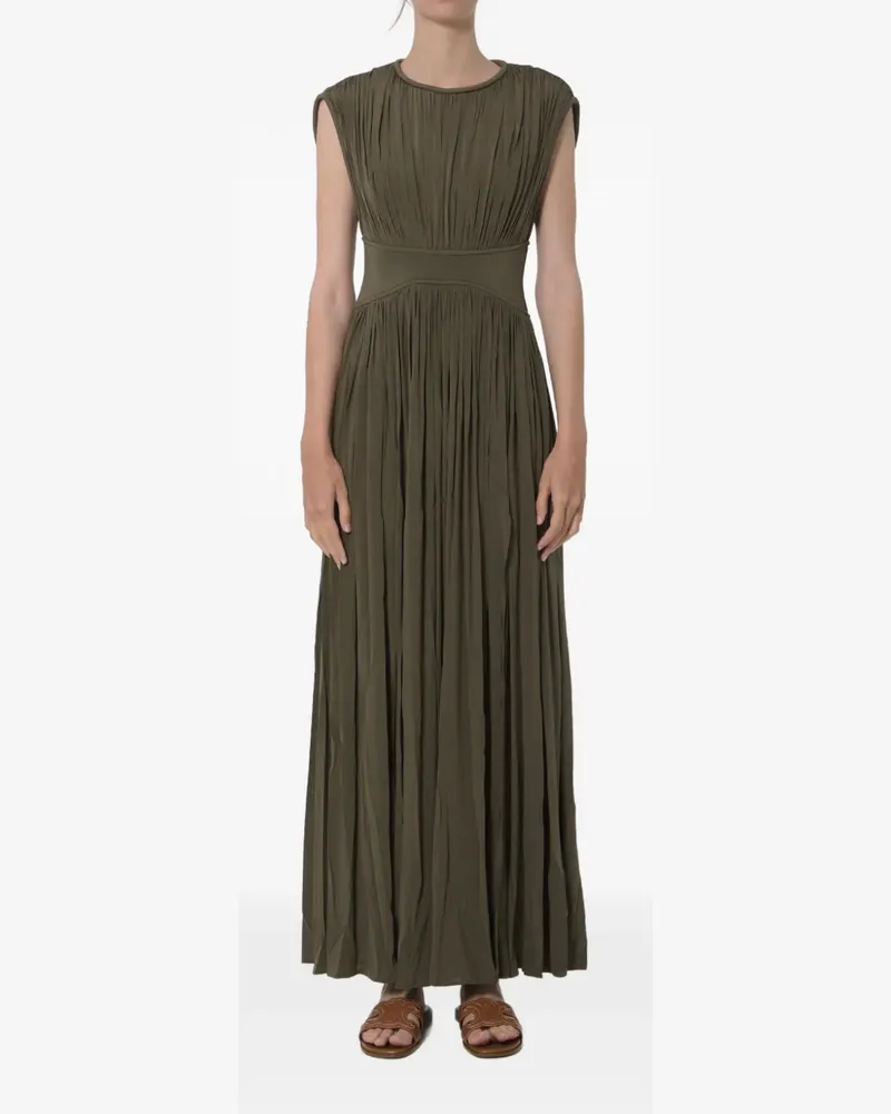 Zimmermann Luna pleated maxi dress - Grün Grün