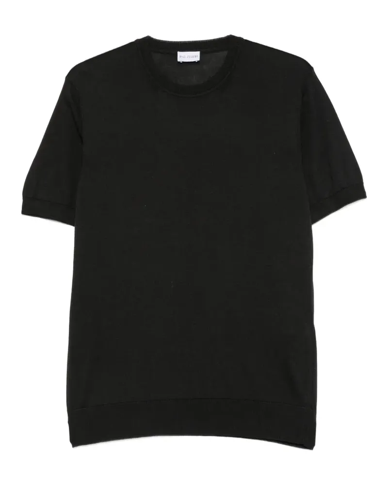 Pal Zileri Klassisches T-Shirt - Schwarz Schwarz