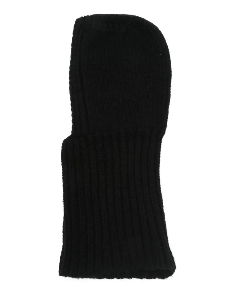 Blanca Gerippte Balaklava - Schwarz Schwarz