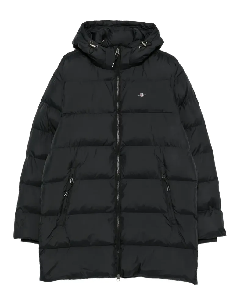 Gant Active Cloud hooded padded coat - Schwarz Schwarz