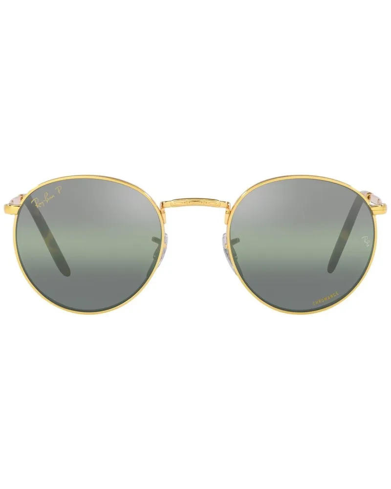 Ray Ban RB3637 New Round Sonnenbrille - Gold Gold