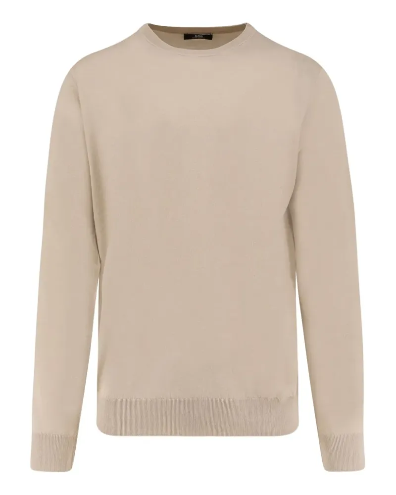 Alpha Studio Pullover mit Rundhalsausschnitt - Nude Nude