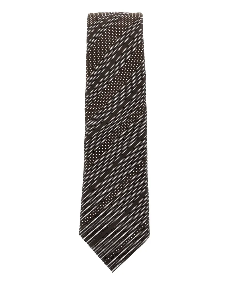Emporio Armani Gemusterte Krawatte - Braun Braun