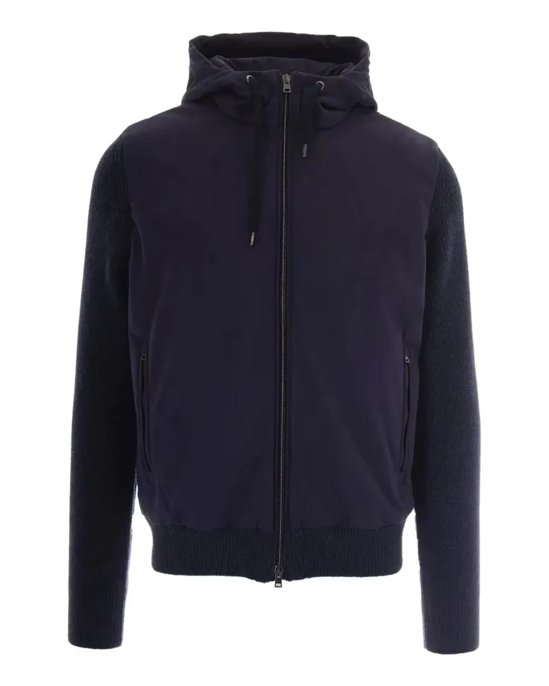 Herno Kapuzenjacke mit Einsätzen - Blau Blau