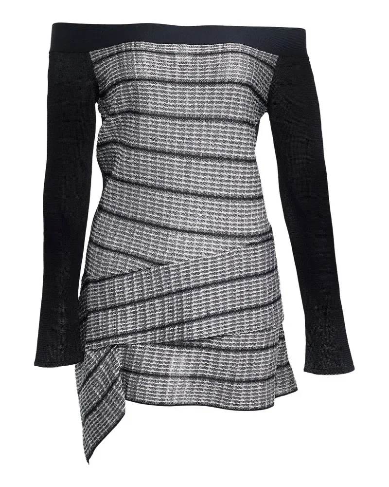 Roland Mouret off-shoulder knitted blouse - Schwarz Schwarz