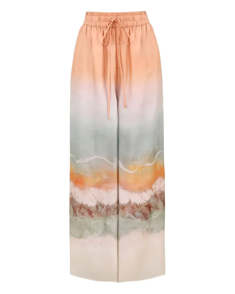 Zimmermann ZIM DAYLIGHT RELAXED PANT TIE DYE - Nude Nude