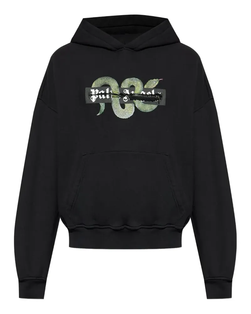 Palm Angels Hoodie mit Schlangen-Print - Schwarz Schwarz