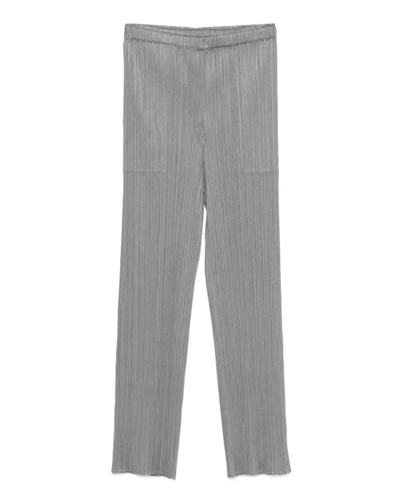 Issey Miyake Cropped-Hose mit Falten - Grau Grau