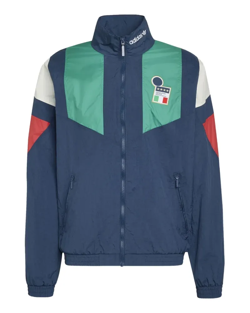 adidas Bomberjacke in Colour-Block-Optik - Blau Blau